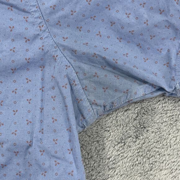 Rip Curl Shirt Mens Medium Blue All Over Print Button Up - Picture 6 of 12